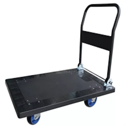 Chariot plastique avec dossier rabattable principal Chariot plastique avec dossier rabattable principal